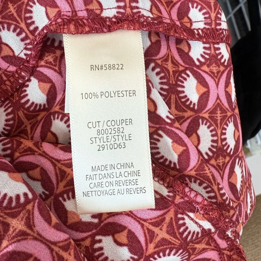 Max Studio Red Patterned Dress - Picture 13 of 14